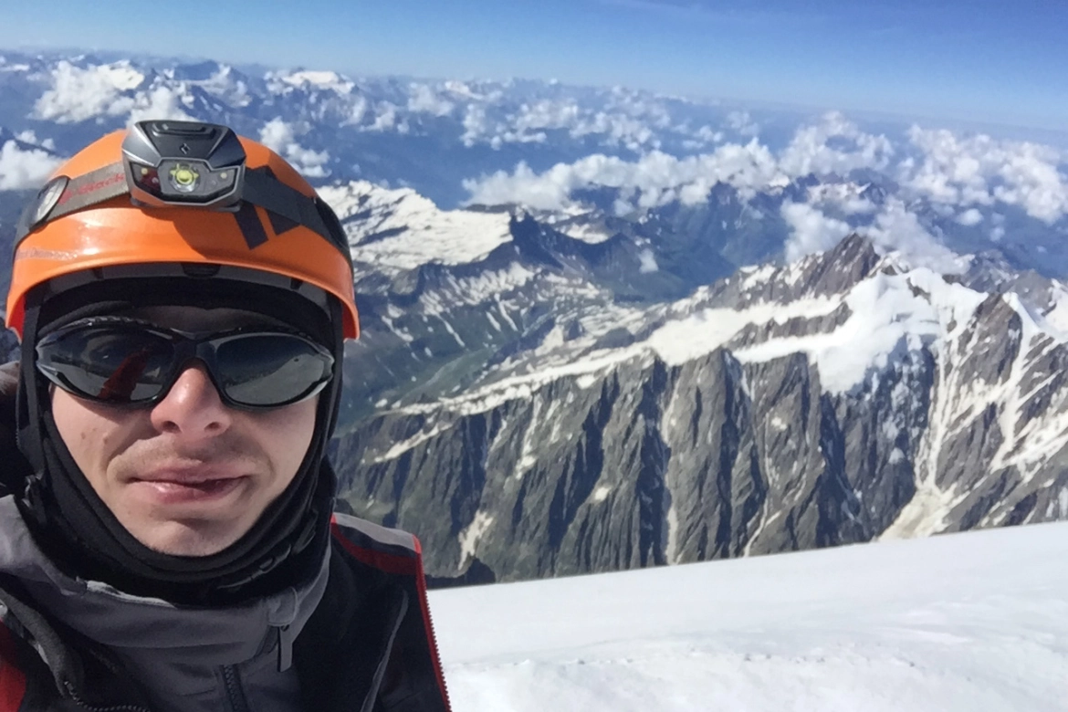 Mateusz Świt na Mont Blanc