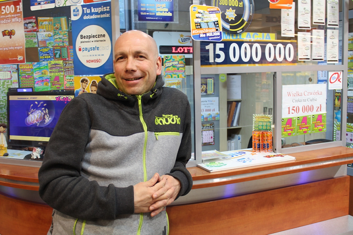 Przez ponad 20 lat Arkadiusz Nowaczyk sprzedał miliony kuponów Totalizatora Sportowego