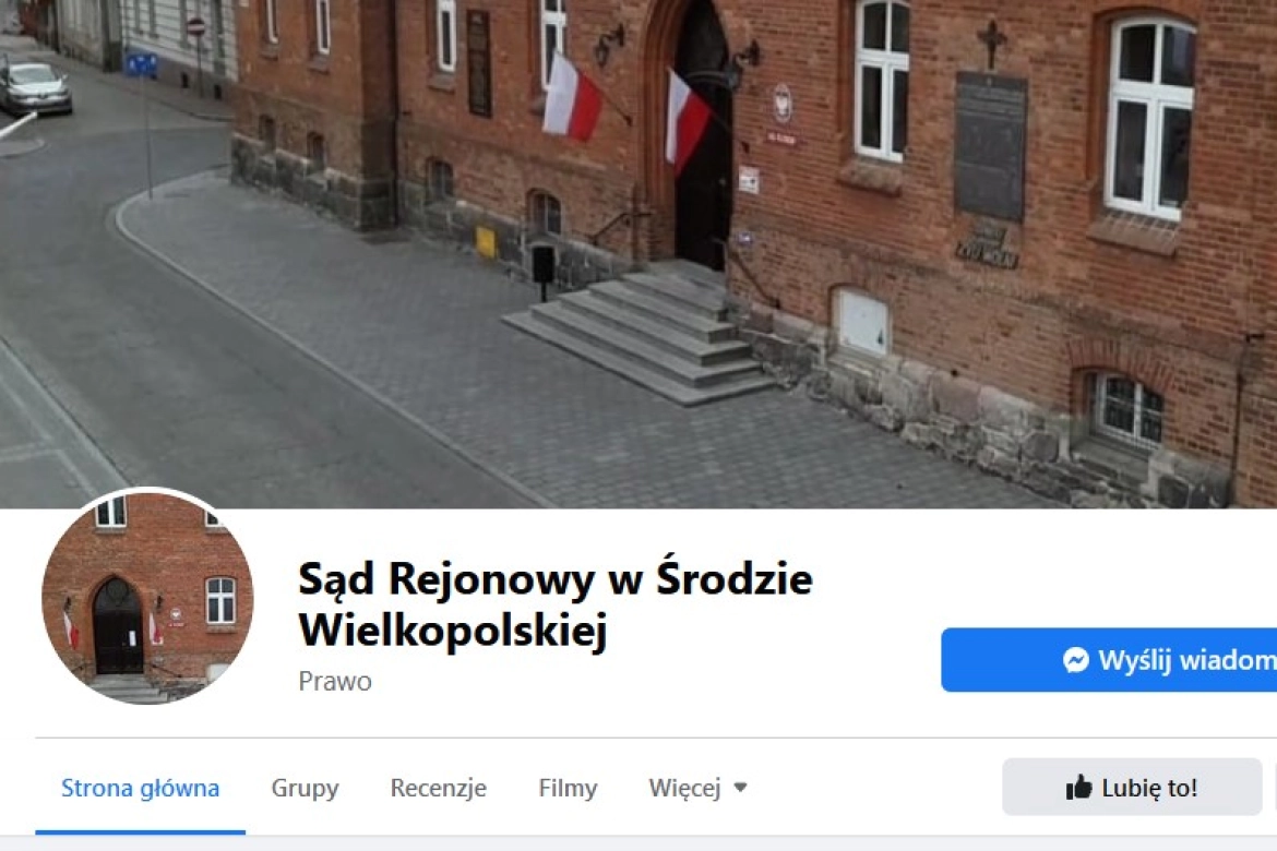 Strona o nazwie „Sąd Rejonowy w Środzie Wielkopolskiej